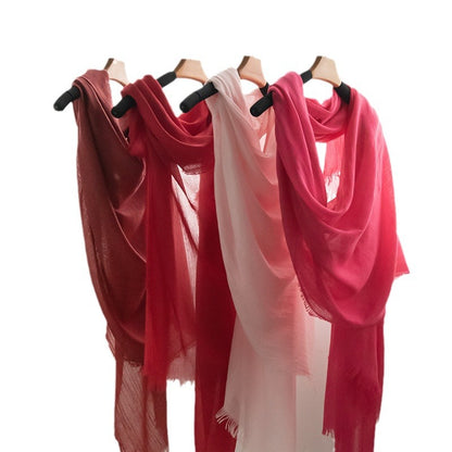 Women's Color Thin High-grade Long Air Conditioning Scarfs