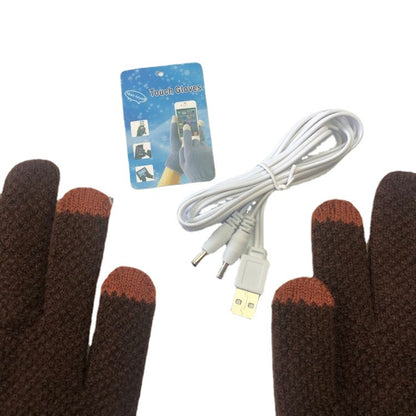 Men's Touch Screen Electrically Heated Outdoor Cycling Gloves