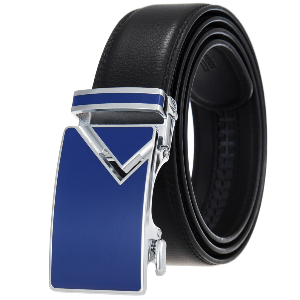 Men's Abrasive Buckle Leather Automatic Fashion Belts