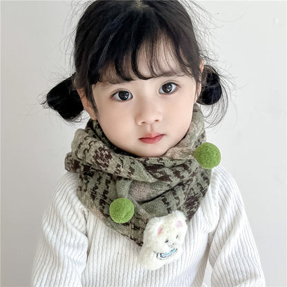 Children's Towel Color Polka Dot Pattern Double Scarfs