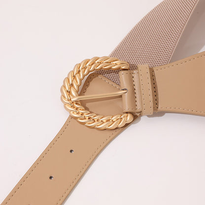 Women's Simple Waist Seal Fashion Elastic Plus Belts