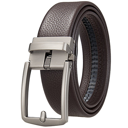 Men's Business Casual Automatic Buckle First Layer Belts