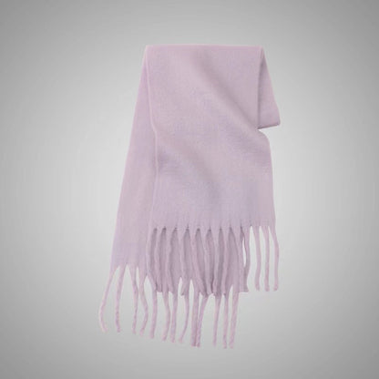 Solid Color Mohair Heavy Idle Style Scarfs