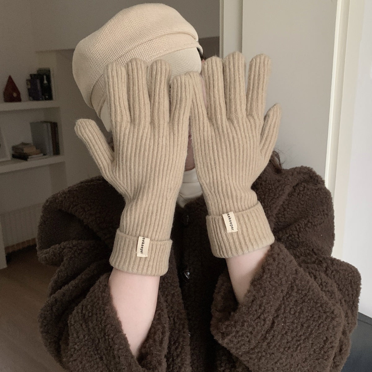 Women's Play Mobile Phone Korean Style Pure Gloves