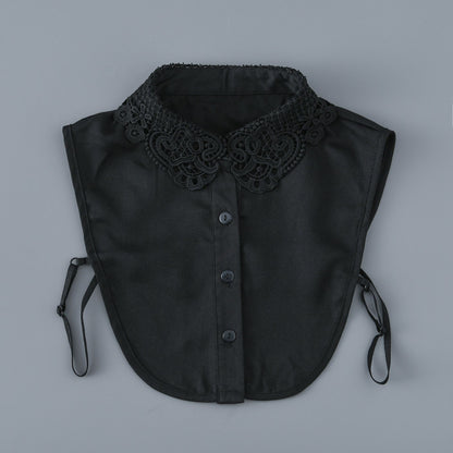 Women's Collar Accessories Embroidered Lace Shirt Peter Scarfs