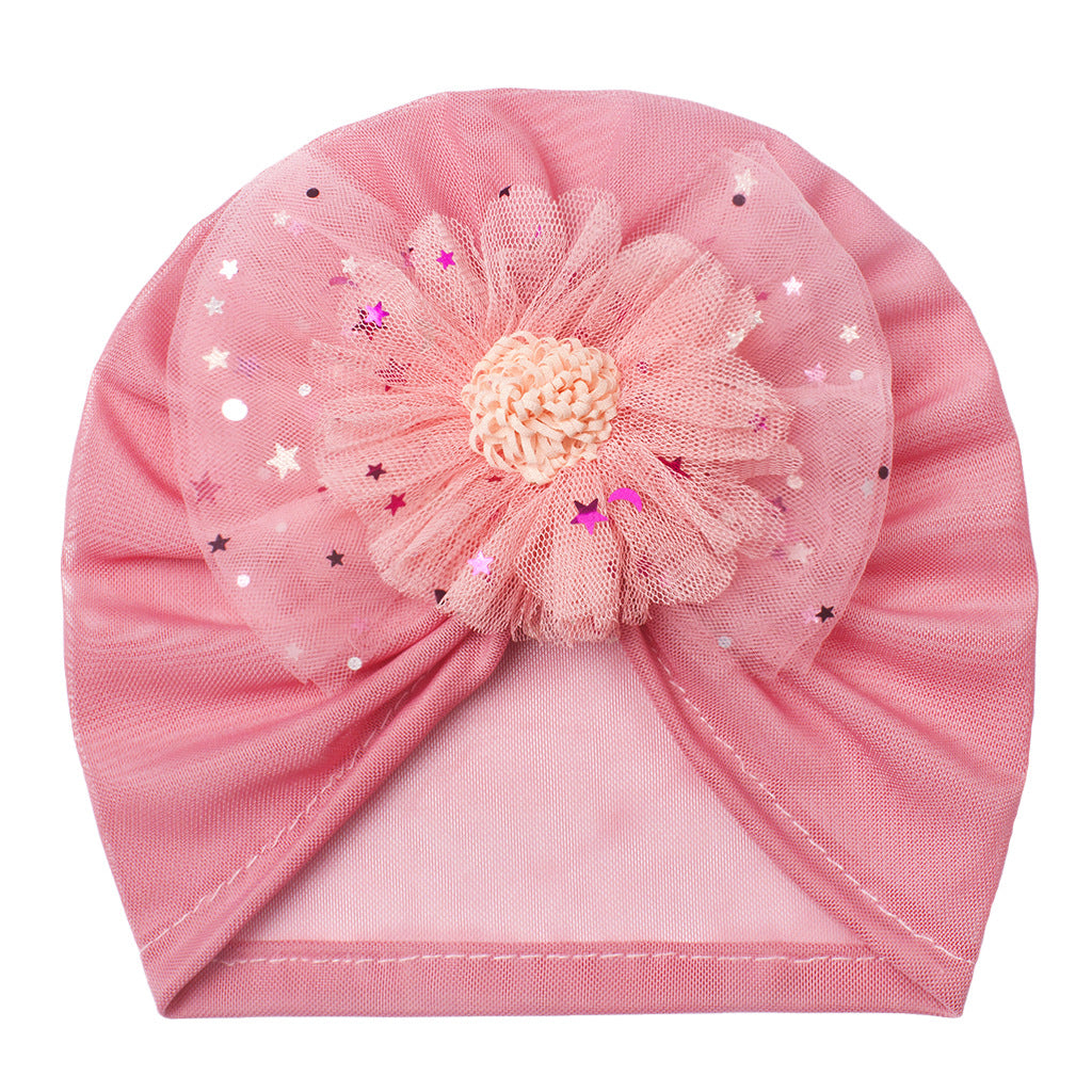 Summer Hat Mesh Thin Bow Flower Kids' Headwear