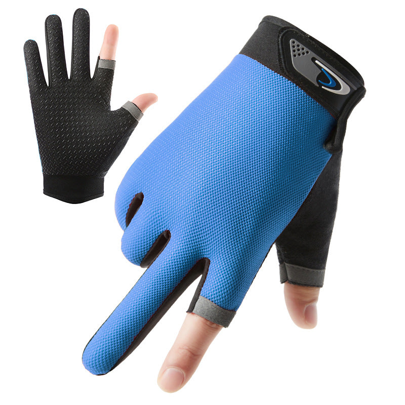 Men's Thin Breathable Cycling Half Finger Driving Gloves