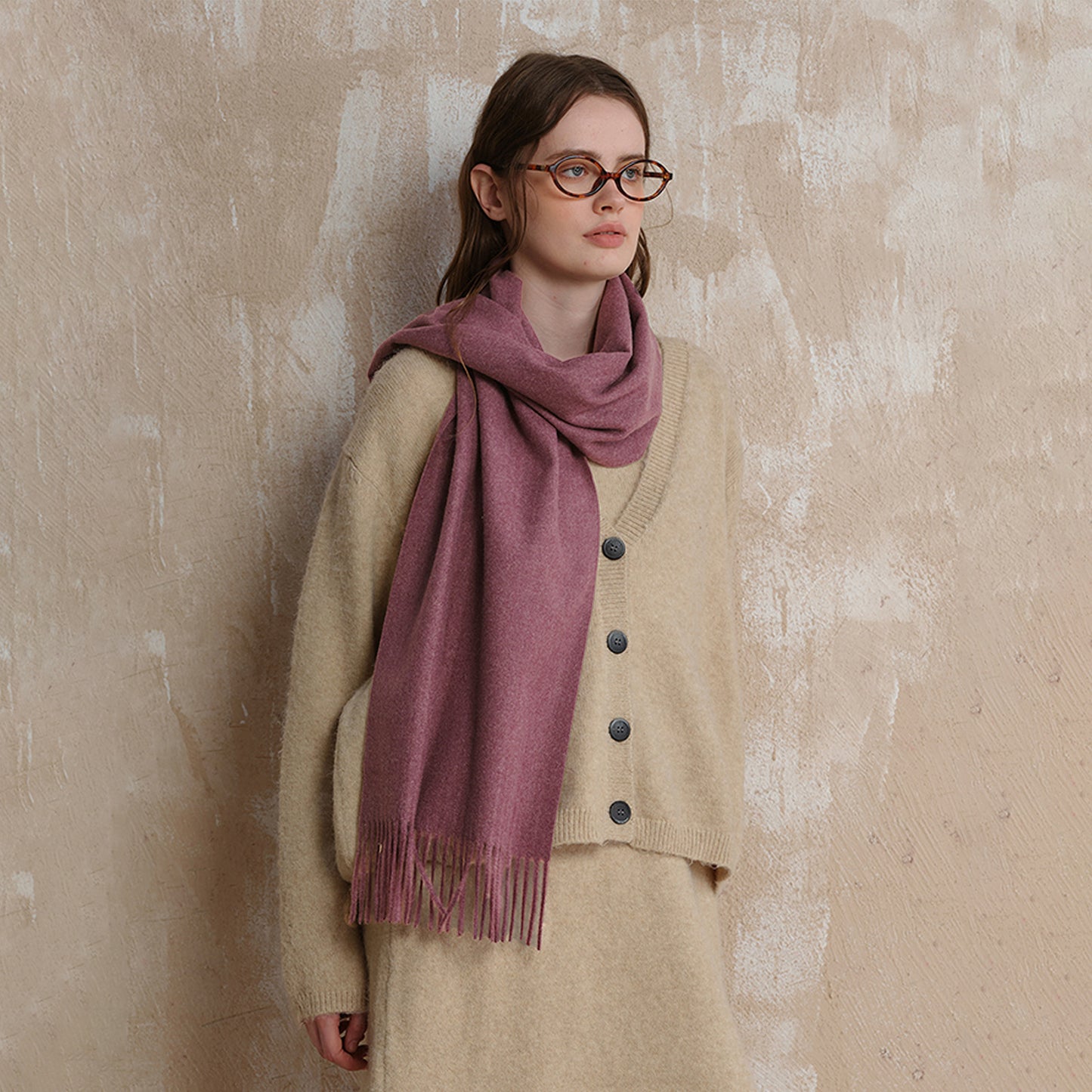 Classic High Sense Simple Warm Solid Scarfs