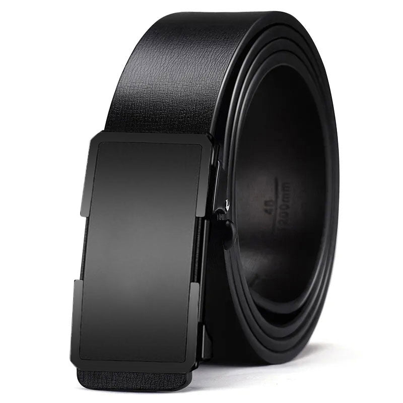 Men's Special Offer Automatic Buckle Imitation Leather Casual Business Medium Belts