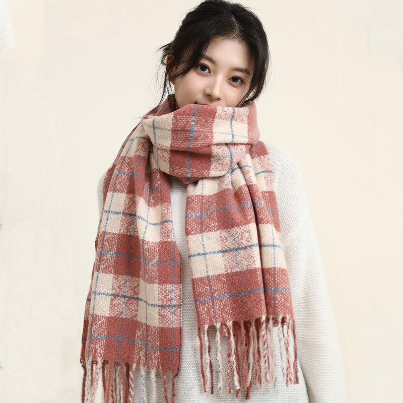 Women's Korean High-grade Thickened Warm Loop Yarn Scarfs