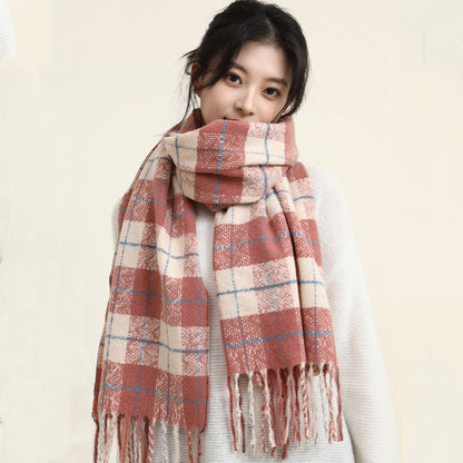 Women's Korean High-grade Thickened Warm Loop Yarn Scarfs