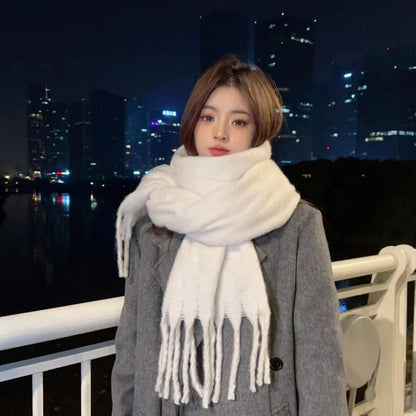 Women's & Men's High-grade Korean Style Versatile Cashmere Thickened Keep Scarfs