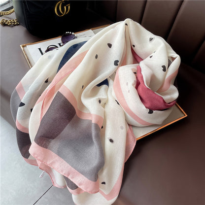 Women's Autumn Shawl Outer Match Fashion Cotton Linen Scarfs