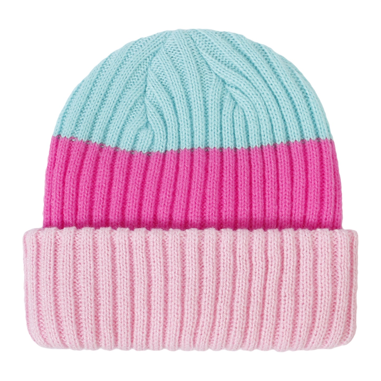 Children's Hat Warm Striped Mixing Colors Boys Kids' Headwear