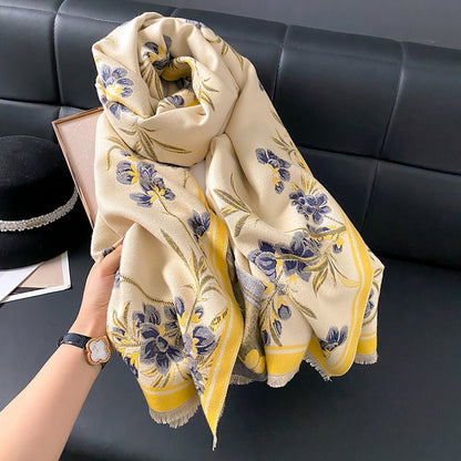 Women's High-grade Winter Mother-in-law Shawl Outer Match Scarfs