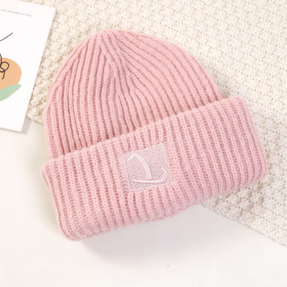 Women's Wool Hat Warm Pile Style Beanie Face Hats & Caps