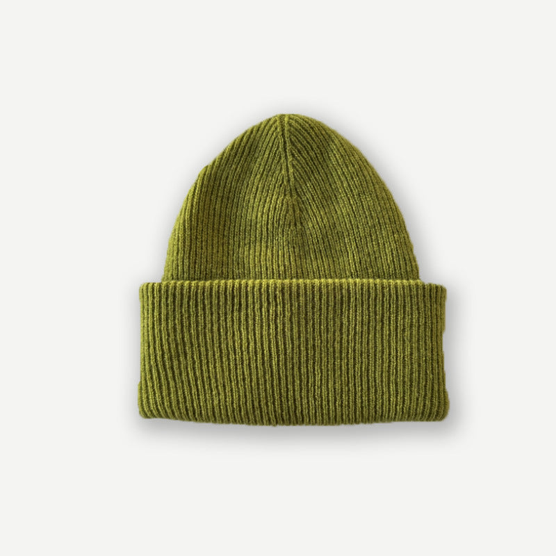 Women's Woolen Hat Double Layer Knitted Make Hats & Caps