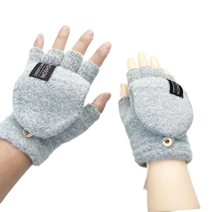 Men's Hand Warmer Half Finger Winter Warm Gloves