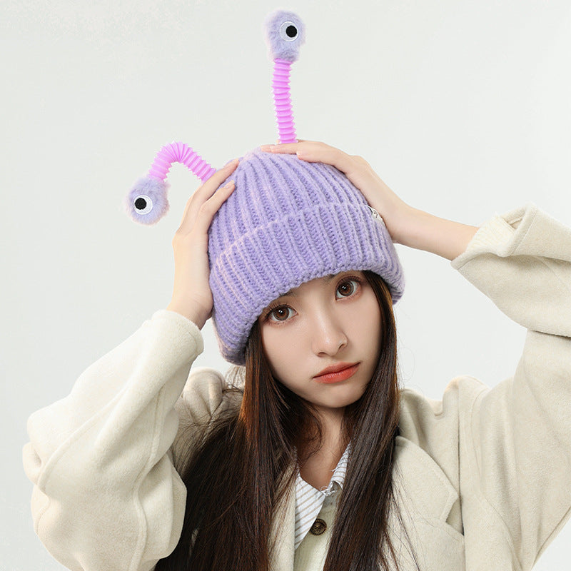 Children's Woolen Cute Cartoon Funny Tentacles Boys Warm Kids' Headwear