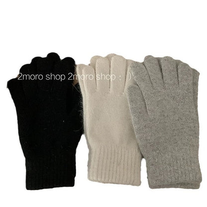 Knitted Female Winter Windproof Cycling Hand Gloves