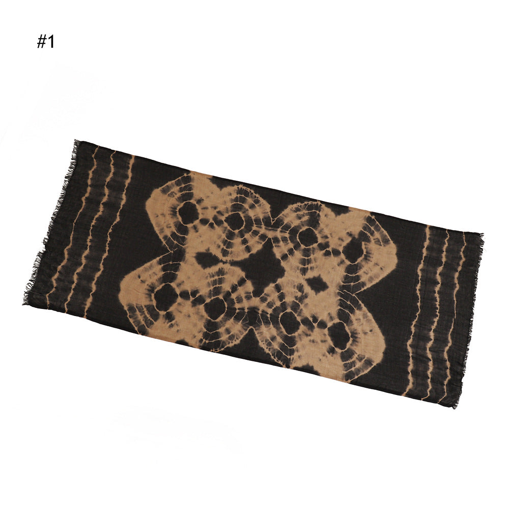 Color Thin Breathable Handmade Ethnic Style Scarfs