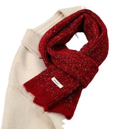 Women's Winter High-grade Versatile Fashion Patchwork Knitting Warm Neck Scarfs