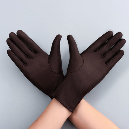 Women's & Men's Spandex High Elastic Stage Etiquette Thin Gloves