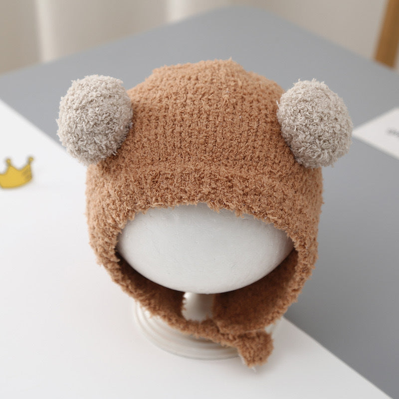 Hat Winter Cute Born Infant Wool Kids' Headwear