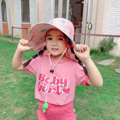 Men's & Children's Female Fisherman Uv Protection Summer Breathable Kids' Headwear