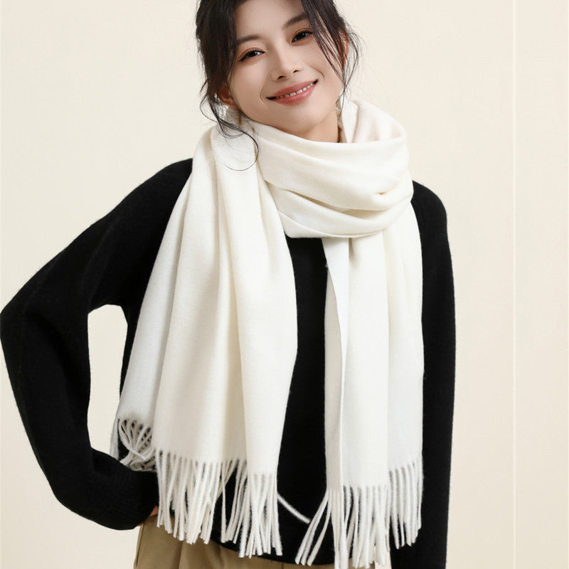 Women's Style Versatile Winter Thickened Business Wool Scarfs