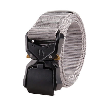 Aluminum Alloy Clamshell Buckle Nylon Waistband Belts