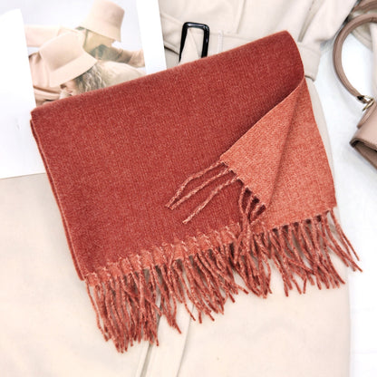 Women's Warm Double-sided Matching Korean Style Versatile Scarfs