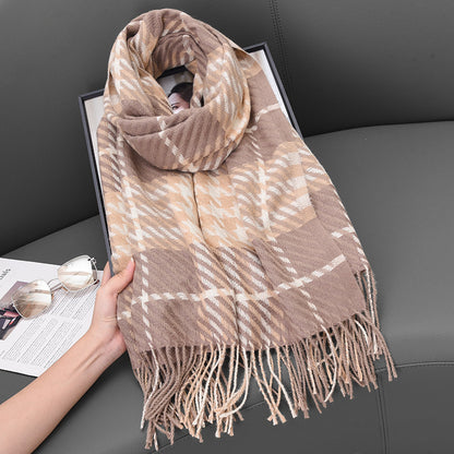 Women's Korean Style High-grade Tassel For Warm Scarfs