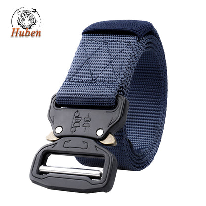 Men's Tactical Outdoor Training Imitation Nylon Release Buckle Belts