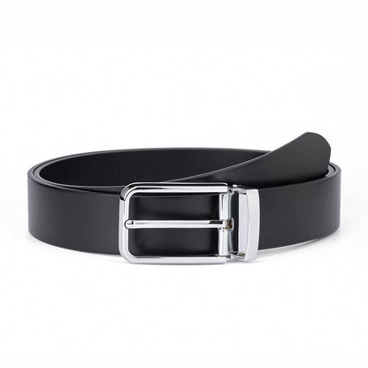 Men's First Layer Alloy Clip Pin Buckle Genuine Belts