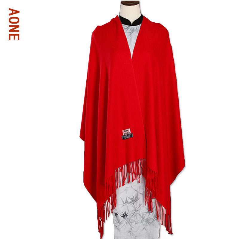 Birthday Red Winter Blessing Star Gift Scarfs