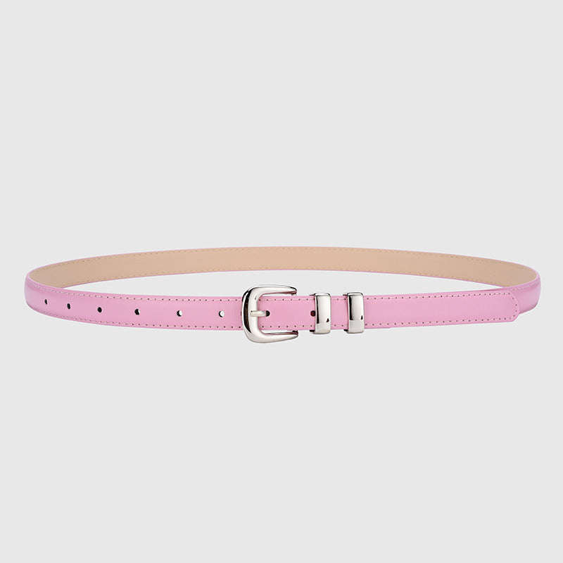 Women's Buckle Decorative Thin High Sense Simple Leisure Belts