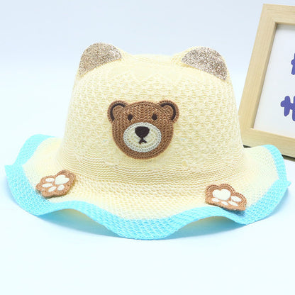 Children's Straw Summer Fisherman Boy Sun Protection The Kids' Headwear