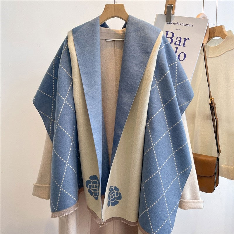 Winter High Sense Thick Warm Air Conditioning Scarfs