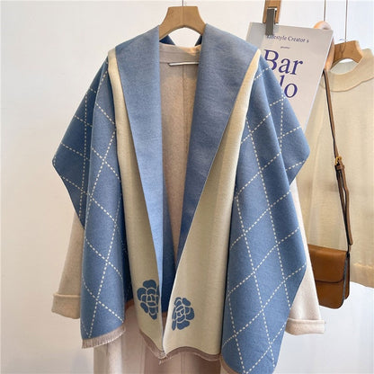 Winter High Sense Thick Warm Air Conditioning Scarfs