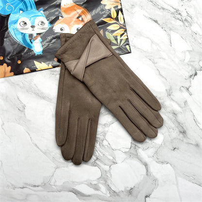 Biking Fleece-lined Thickened Cold Protection Korean Gloves