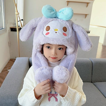 Winter Korean Style Boys Plush Bonnet Knitted Kids' Headwear