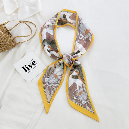 Women's Long Tie Hair Band Bag Straps Scarfs