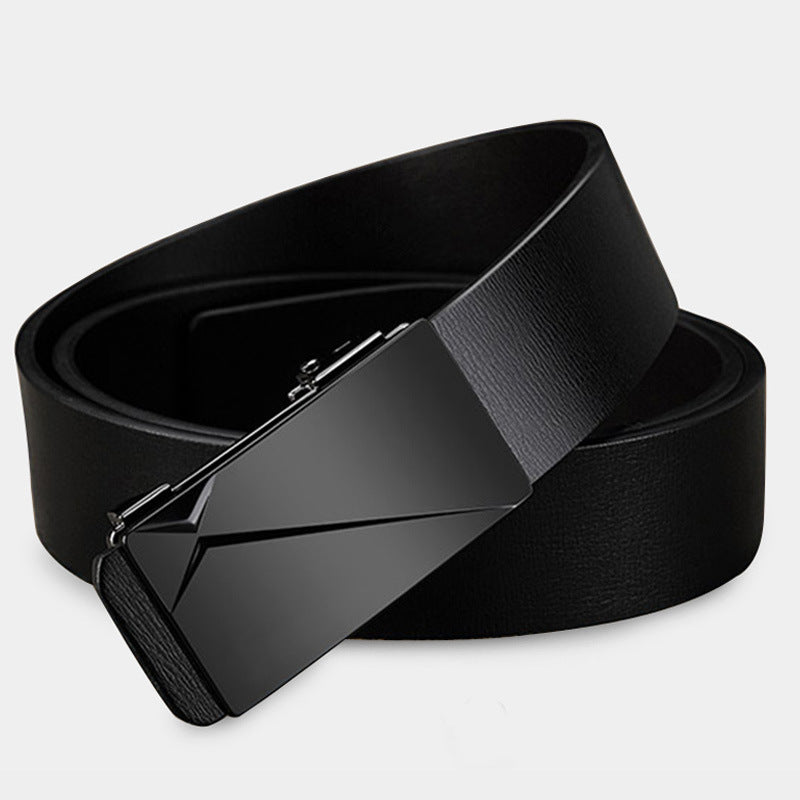 Men's Special Offer Automatic Buckle Imitation Leather Casual Business Medium Belts