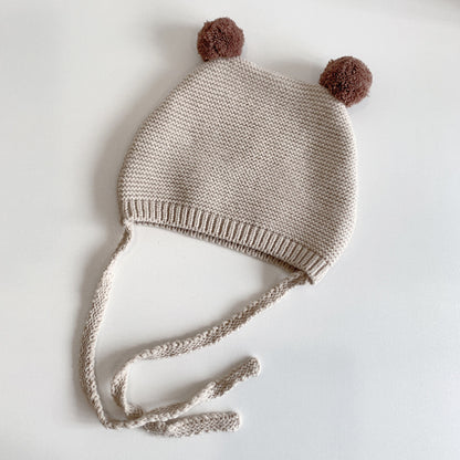 Boys Cute Ball Knitted Hat Wool Kids' Headwear