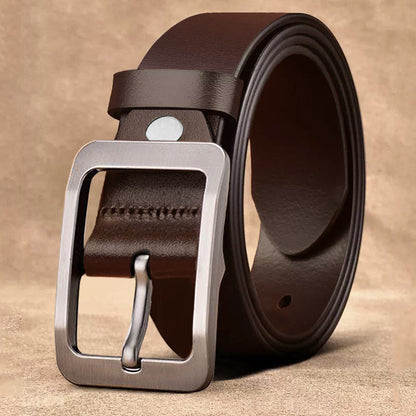 Men's Leather Casual Business Simplicity Cowhide Medium Belts