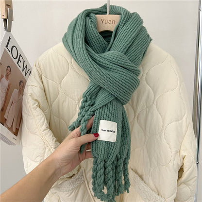 Women's Winter Korean High-grade Knitted Wool Twist Scarfs