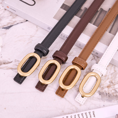 Women's Leather First Layer Cowhide Formal Decoration Belts