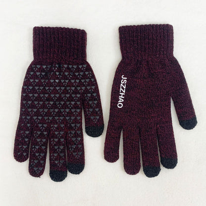 Warm Outdoor Adult Riding Knitted Wool Gloves