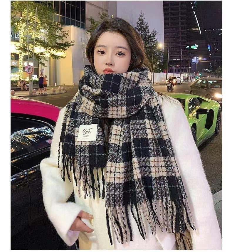 Women's & Men's Artificial Cashmere Winter High-grade Warm Retro Scarfs